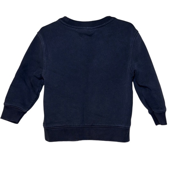 Old Navy Vintage Crewneck Sweatshirt Navy Blue and Yellow Size 3T - Picture 4 of 5